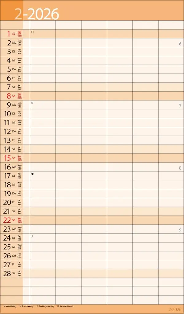 Bild: 9783731884224 | XL Family Timer 2026 | Verlag Korsch | Kalender | 14 S. | Deutsch