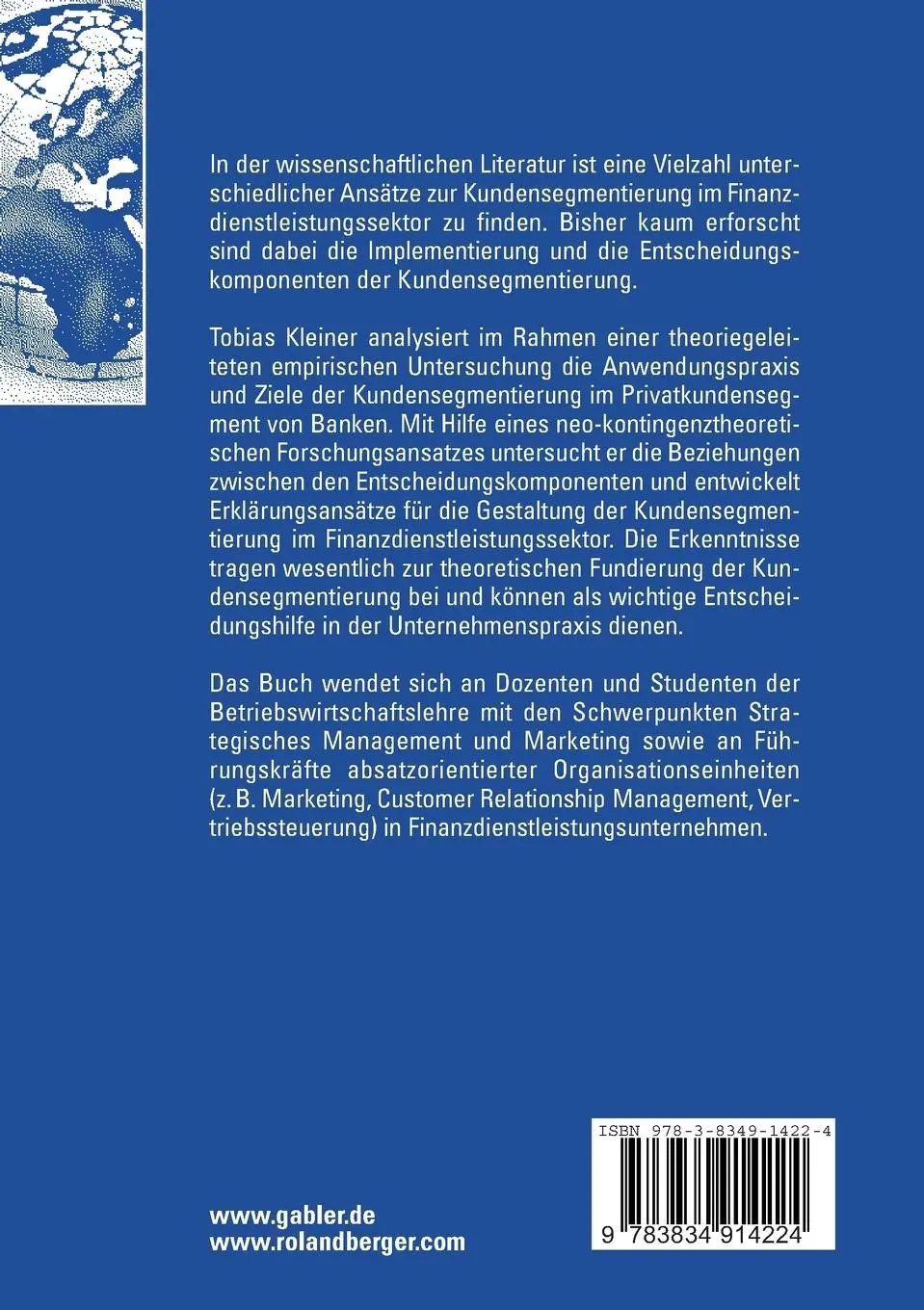 Rückseite: 9783834914224 | Ansätze zur Kundensegmentierung und zu deren Implementierung im...