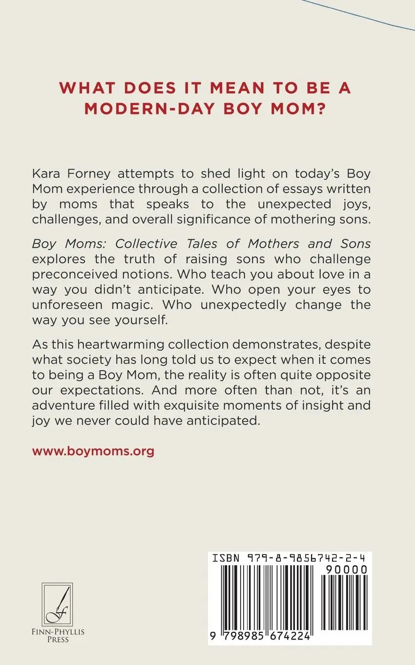 Rückseite: 9798985674224 | Boy Moms | Collective Tales of Mothers and Sons | Kara Forney | Buch