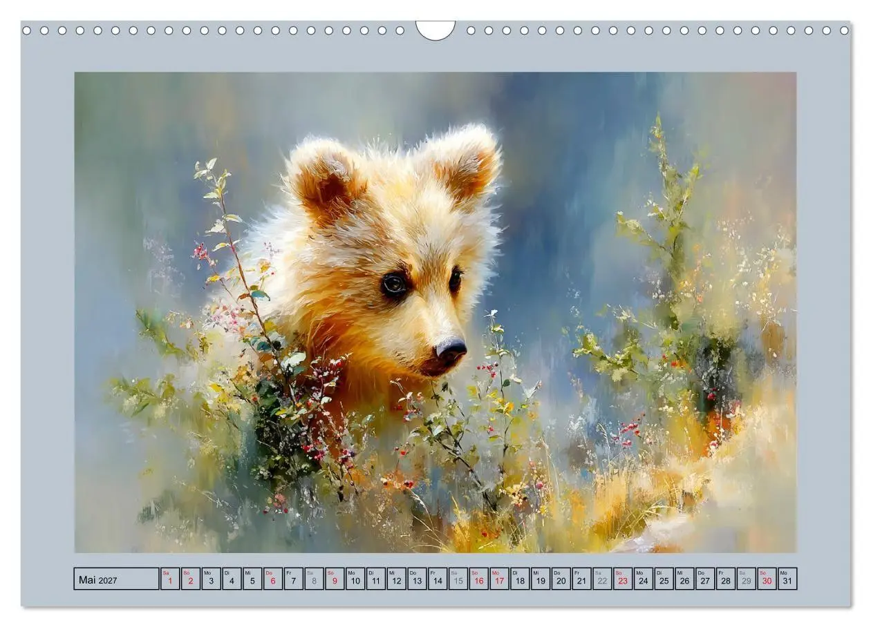 Bild: 9783516804324 | Bärenkinder. Kleine Waldseelen im Licht der Natur (Wandkalender...