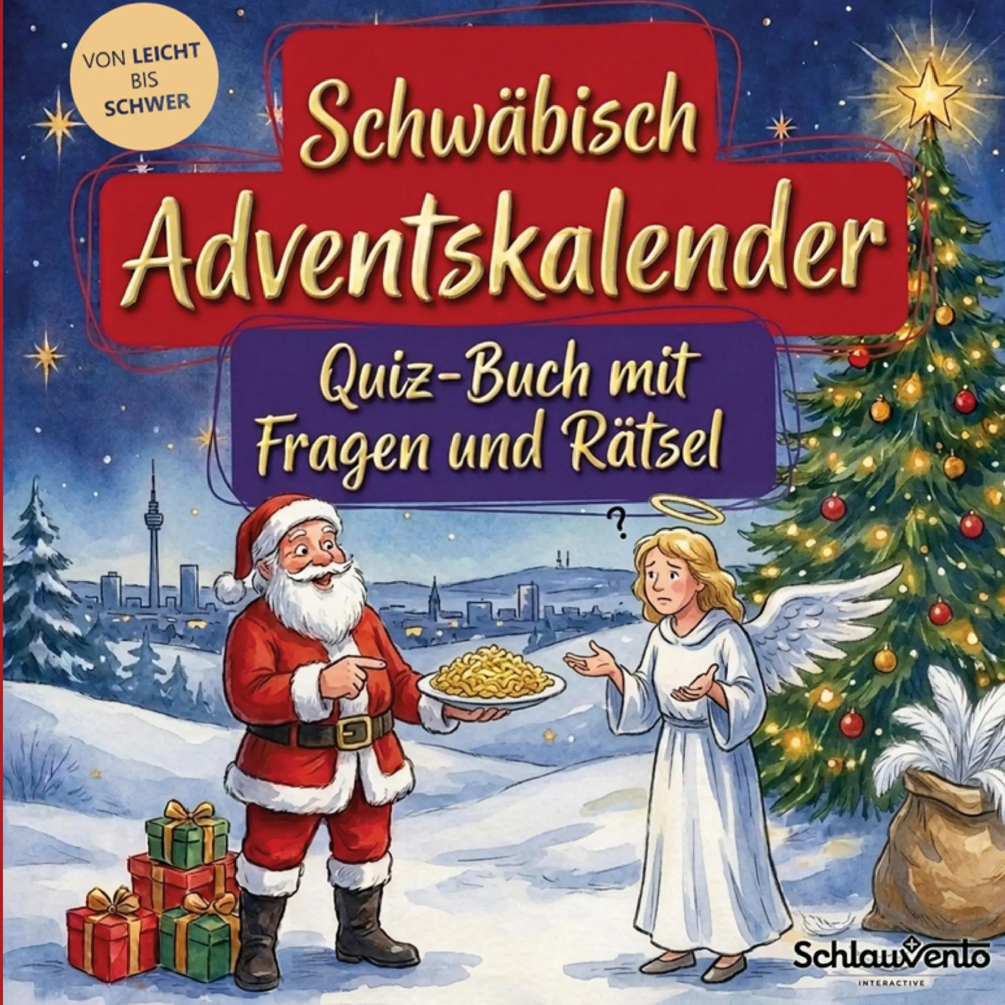 Cover: 9783693194324 | Schwäbisch-Adventskalender: Quiz-Buch mit Fragen und Rätsel | Buch