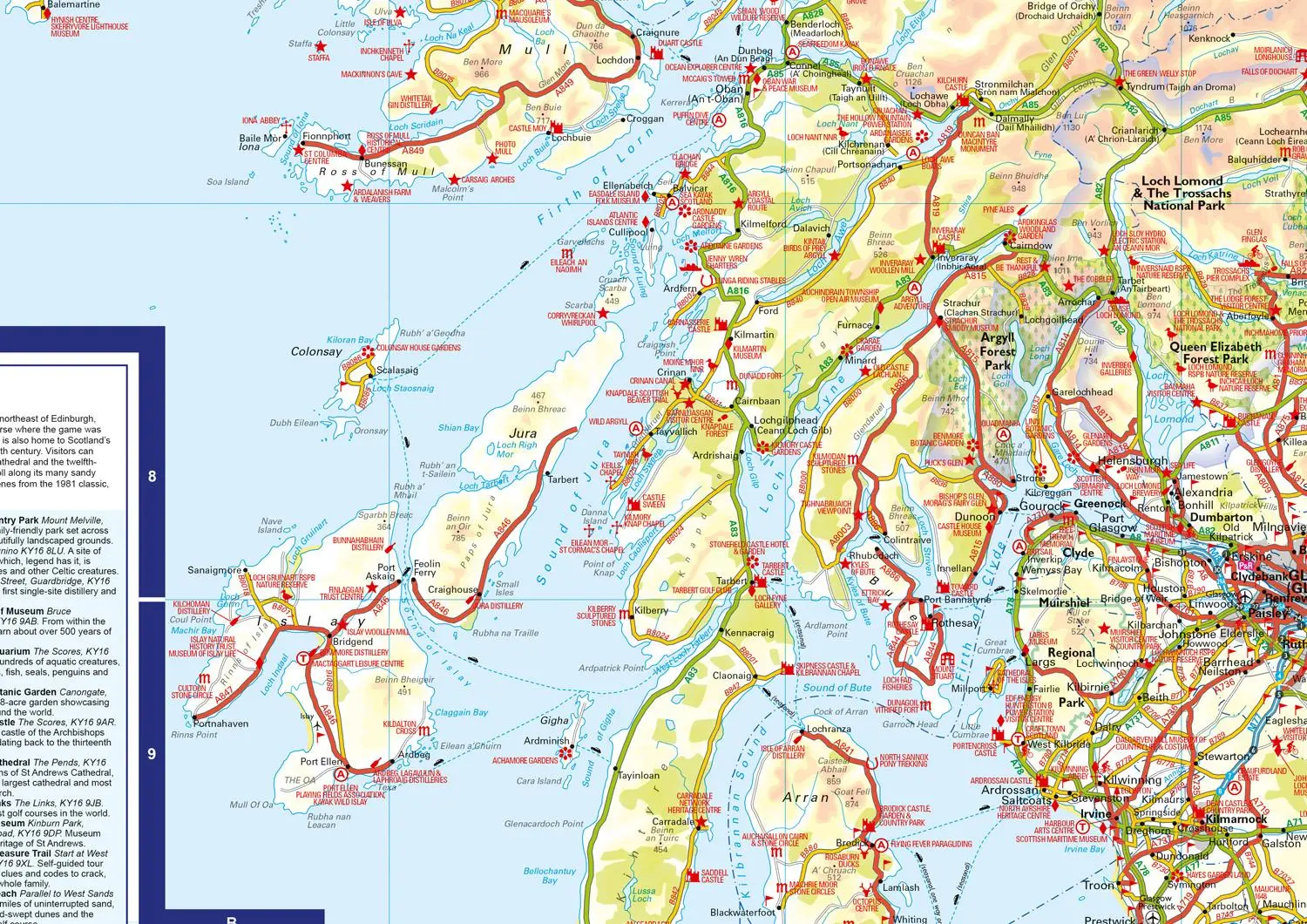 Bild: 9780008604424 | Scotland A-Z Visitors Map | A-Z Maps | (Land-)Karte | Karte/Landkarte