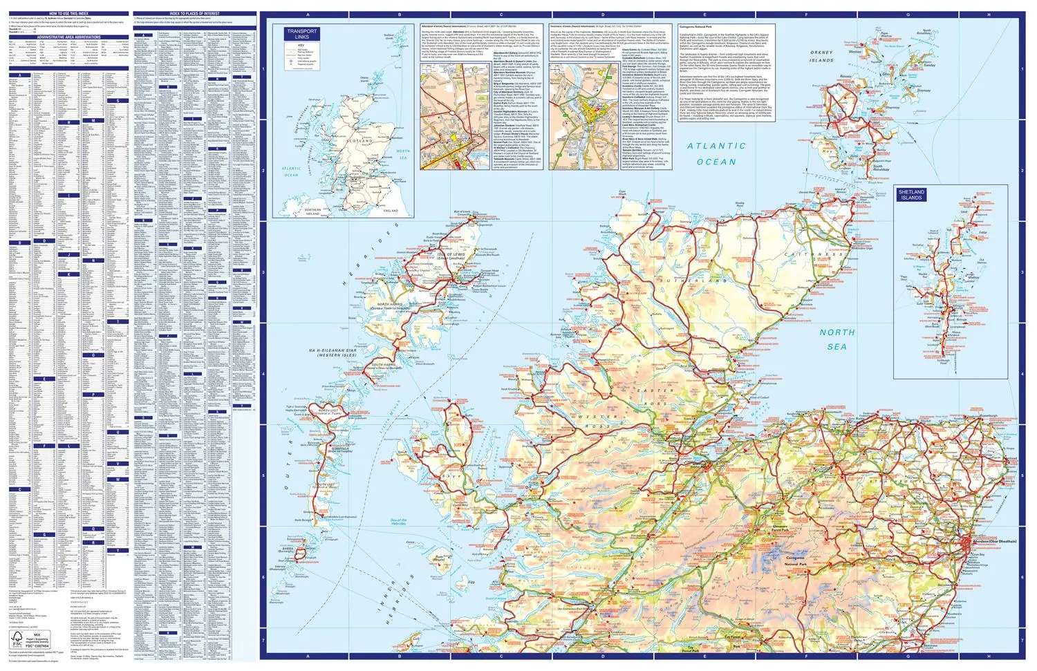Bild: 9780008604424 | Scotland A-Z Visitors Map | A-Z Maps | (Land-)Karte | Karte/Landkarte
