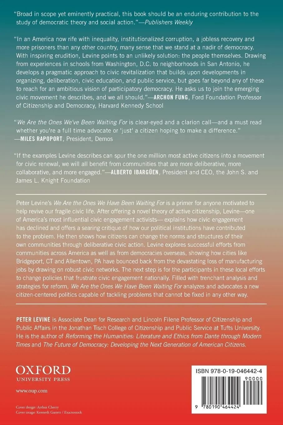 Rückseite: 9780190464424 | We Are The Ones We Have Been Waiting For | Peter Levine | Taschenbuch