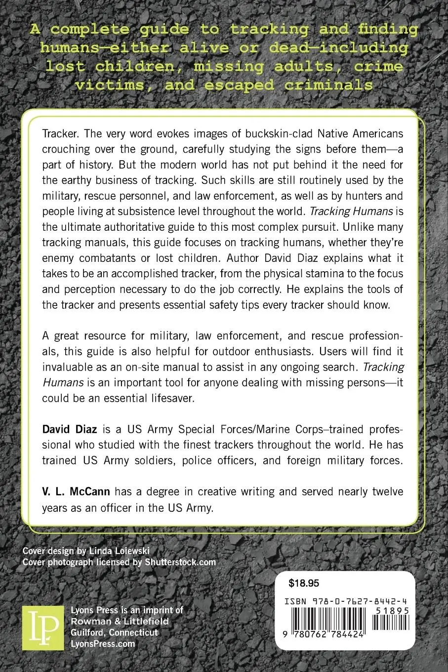 Rückseite: 9780762784424 | Tracking Humans | David Diaz (u. a.) | Taschenbuch | Englisch | 2013