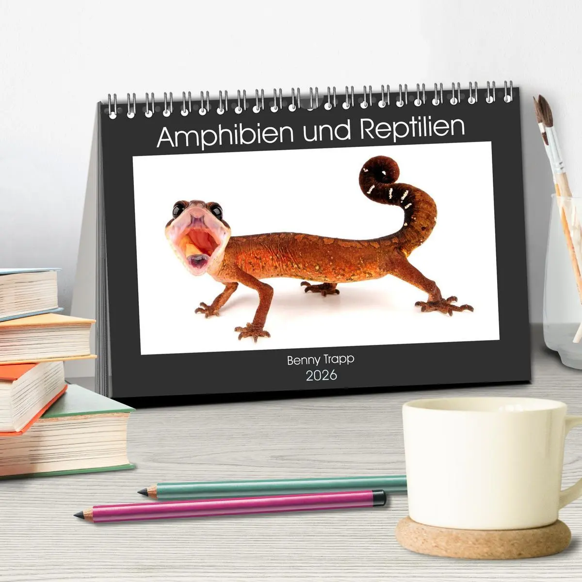 Bild: 9783457874424 | Amphibien und Reptilien (Tischkalender 2026 DIN A5 quer), CALVENDO...
