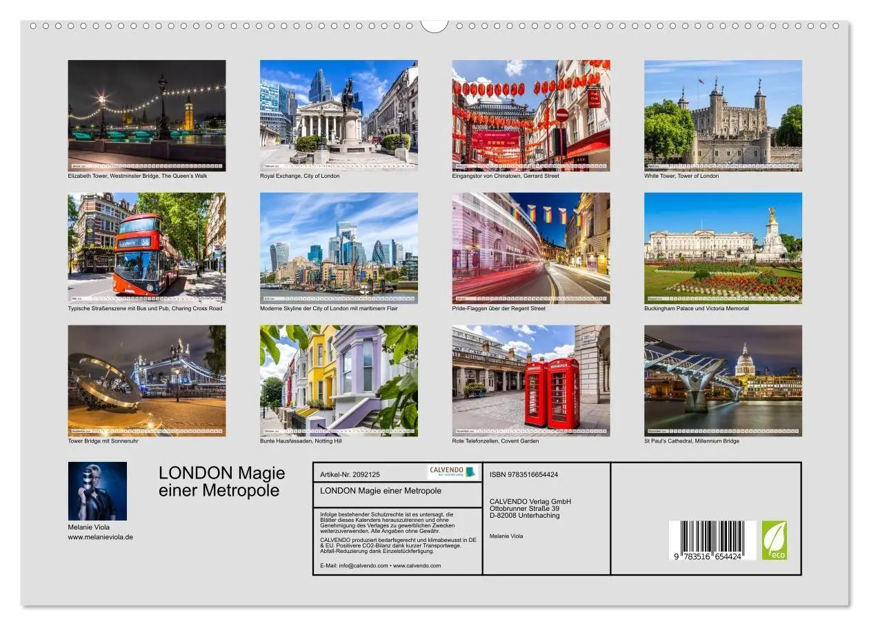 Bild: 9783516654424 | LONDON Magie einer Metropole (hochwertiger Premium Wandkalender...