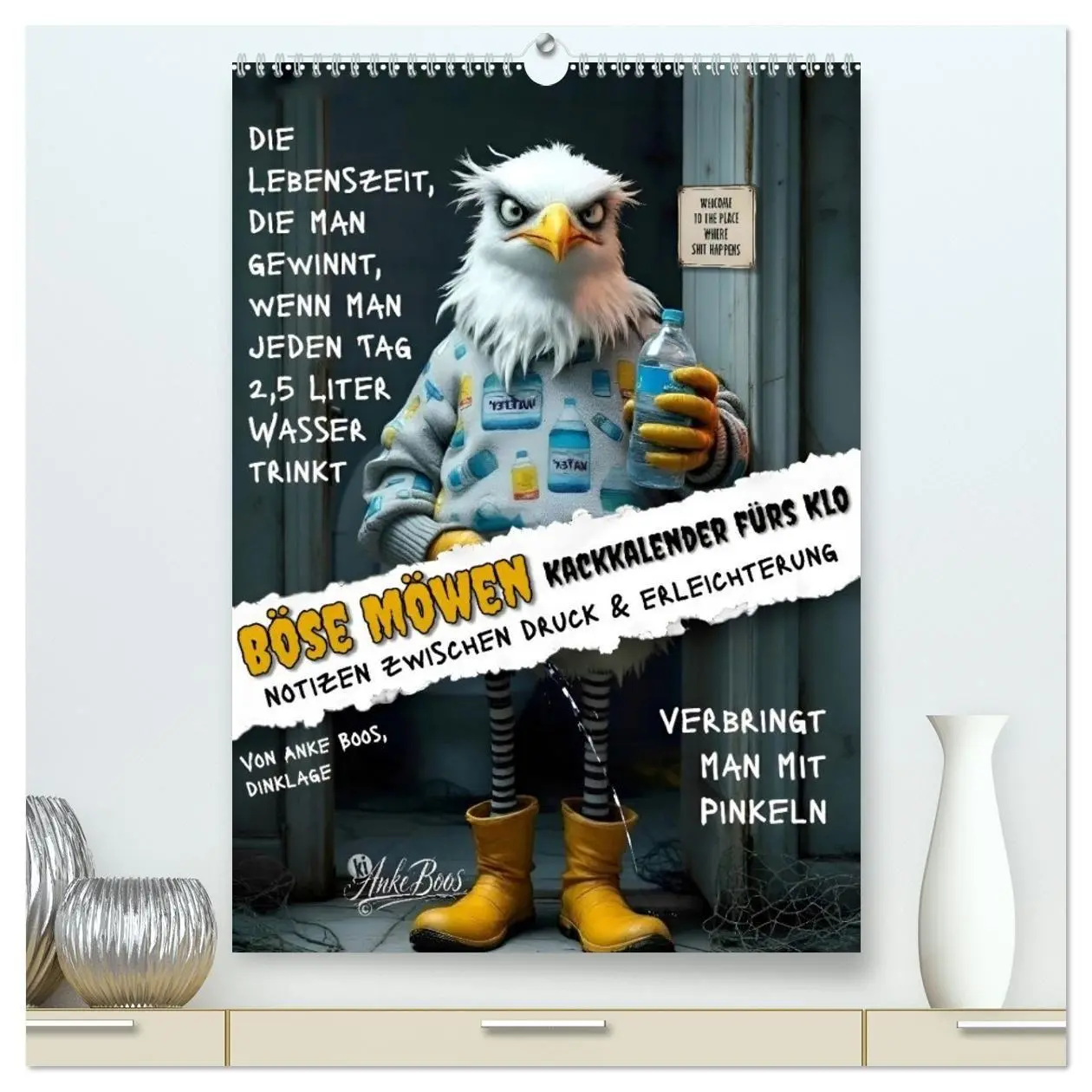 Cover: 9783594254424 | Böse Möwen - Kackkalender fürs Klo (hochwertiger Premium...