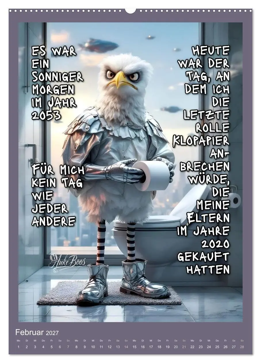 Bild: 9783594254424 | Böse Möwen - Kackkalender fürs Klo (hochwertiger Premium...