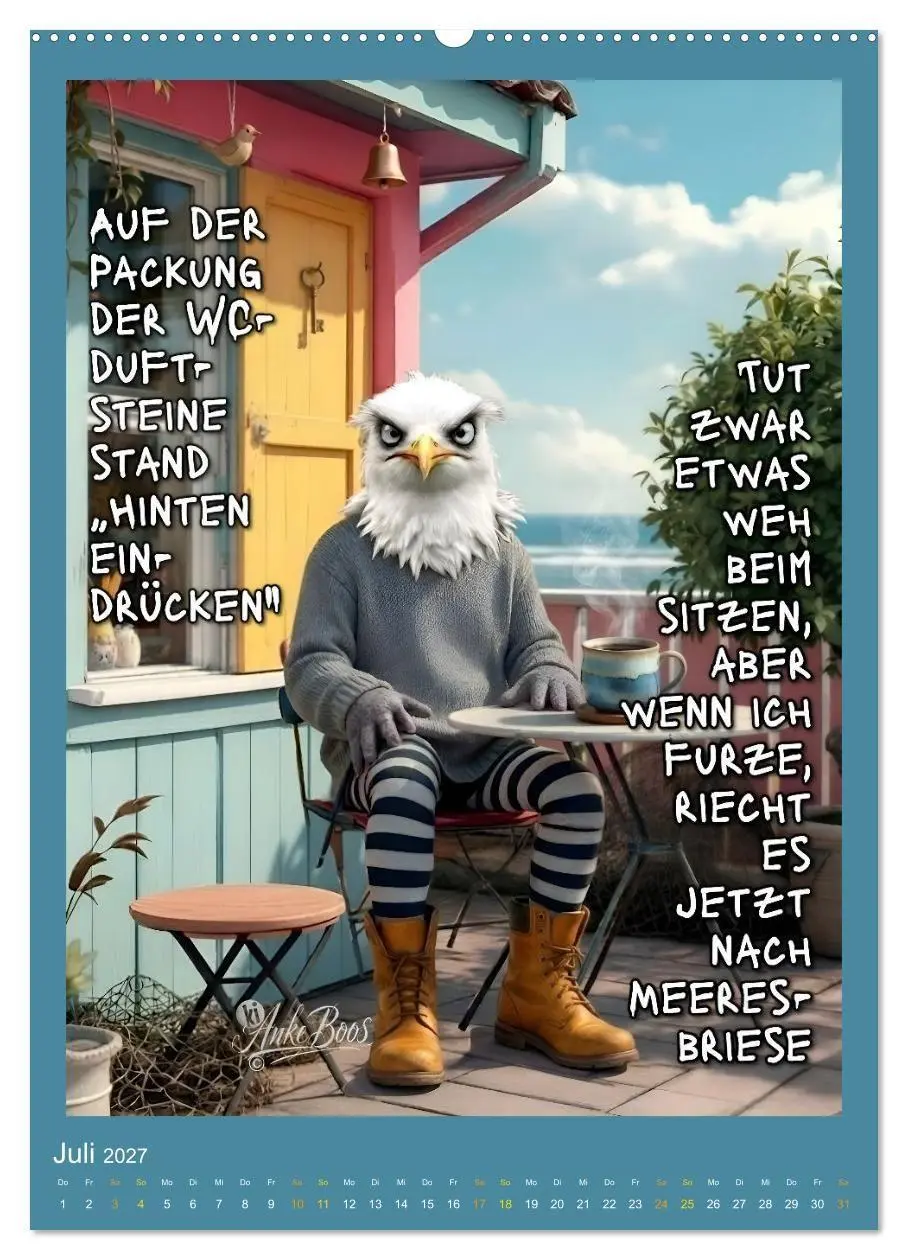 Bild: 9783594254424 | Böse Möwen - Kackkalender fürs Klo (hochwertiger Premium...