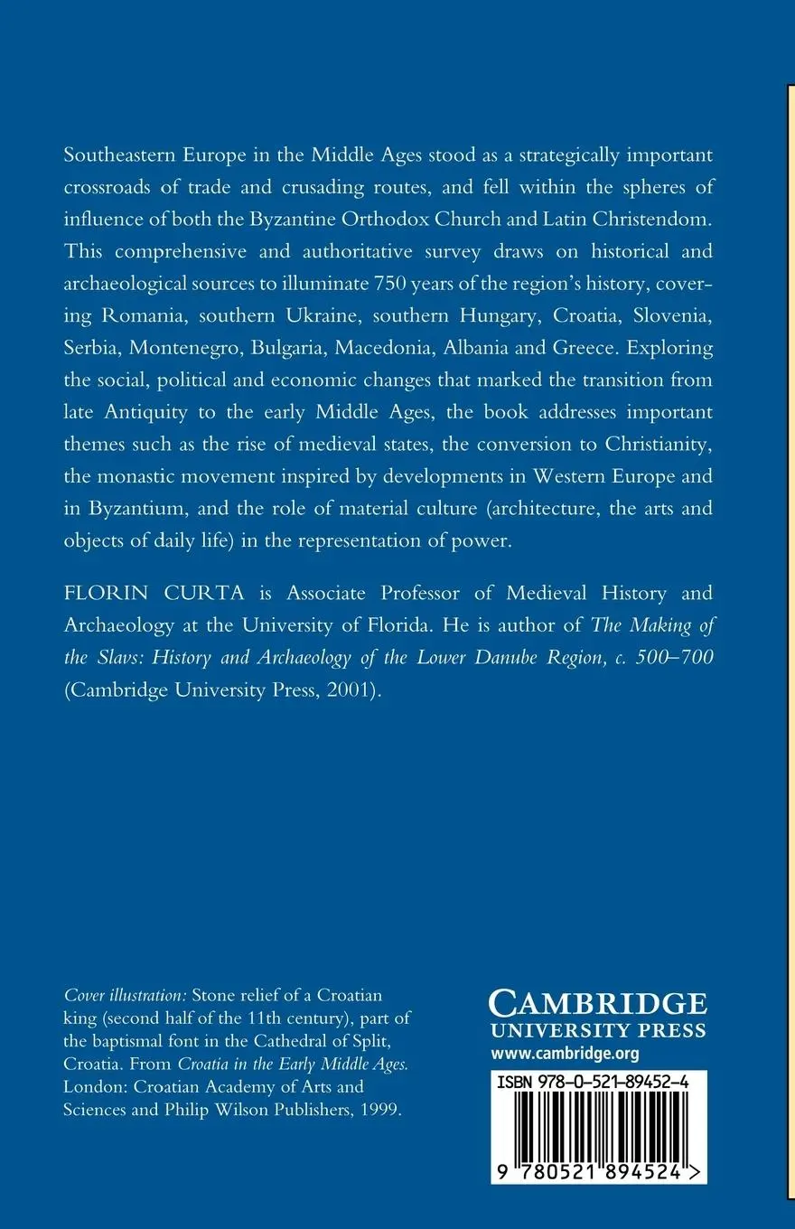 Rückseite: 9780521894524 | Southeastern Europe in the Middle Ages, 500-1250 | Florin Curta | Buch