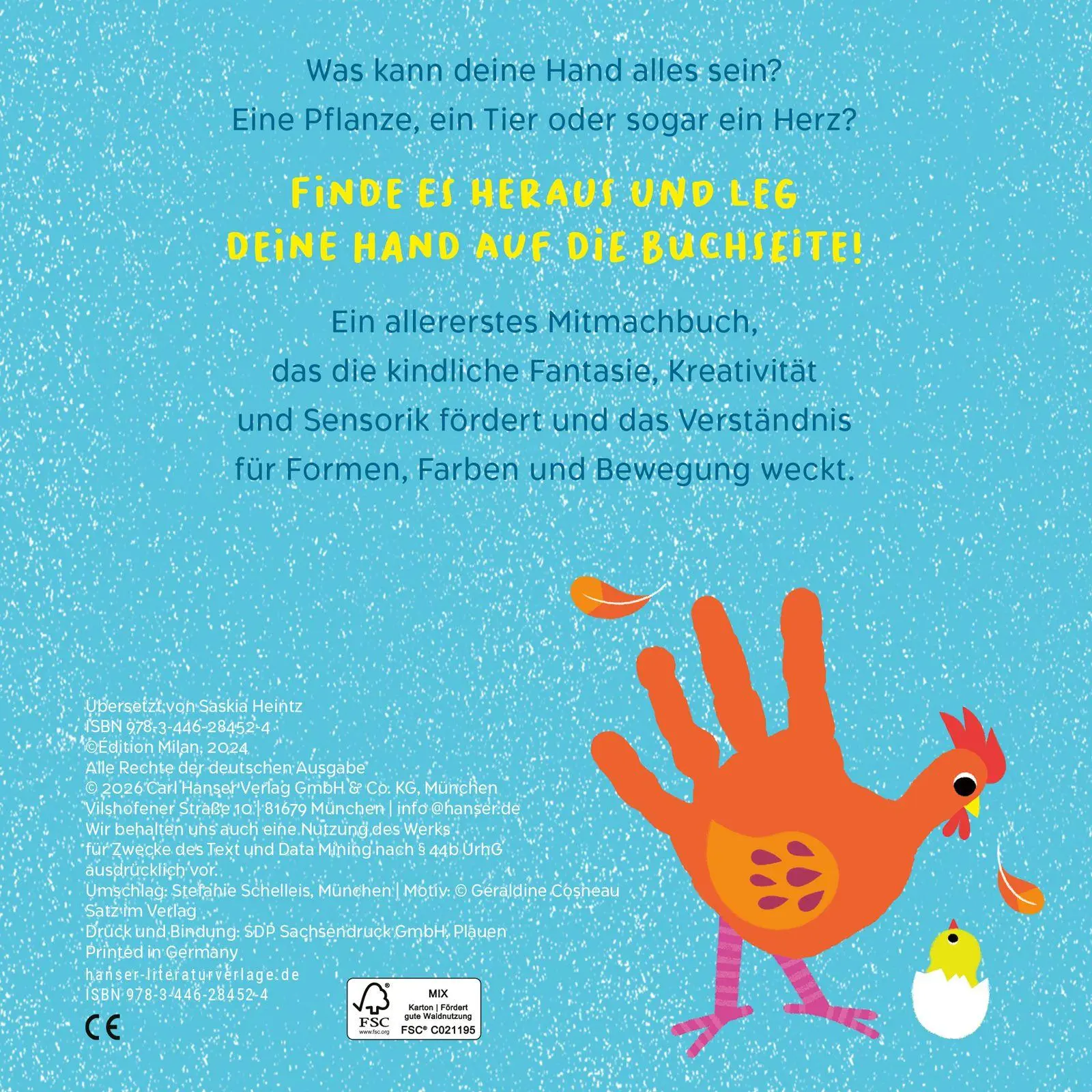 Bild: 9783446284524 | Deine Hand ist eine Sonne | Ein Mitmachbuch | Naumann-Villemin (u. a.)