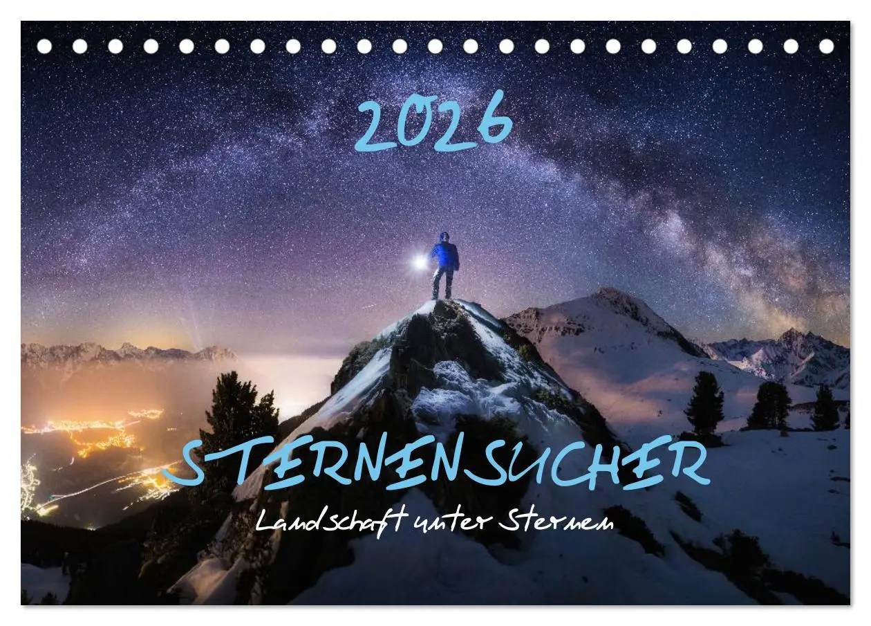 Cover: 9783516024524 | Sternensucher - Landschaft unter Sternen (Tischkalender 2026 DIN A5...