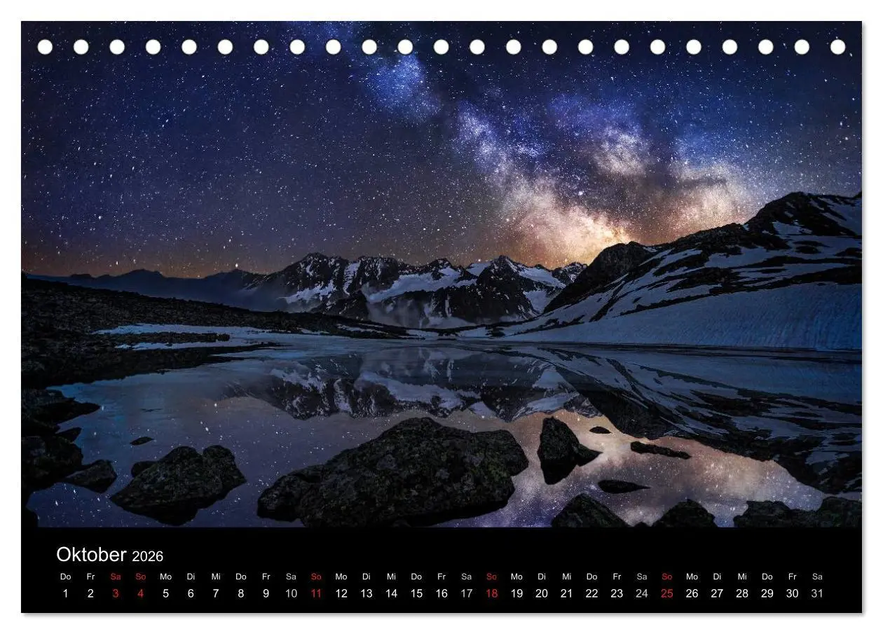 Bild: 9783516024524 | Sternensucher - Landschaft unter Sternen (Tischkalender 2026 DIN A5...