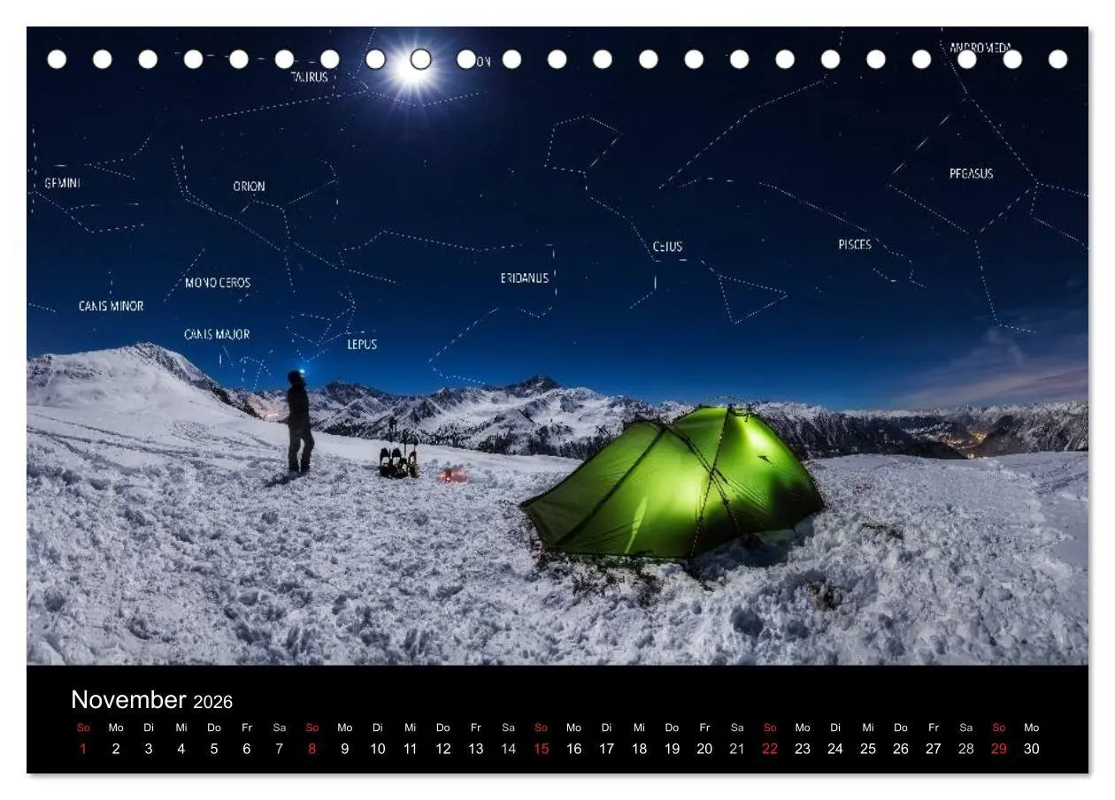 Bild: 9783516024524 | Sternensucher - Landschaft unter Sternen (Tischkalender 2026 DIN A5...