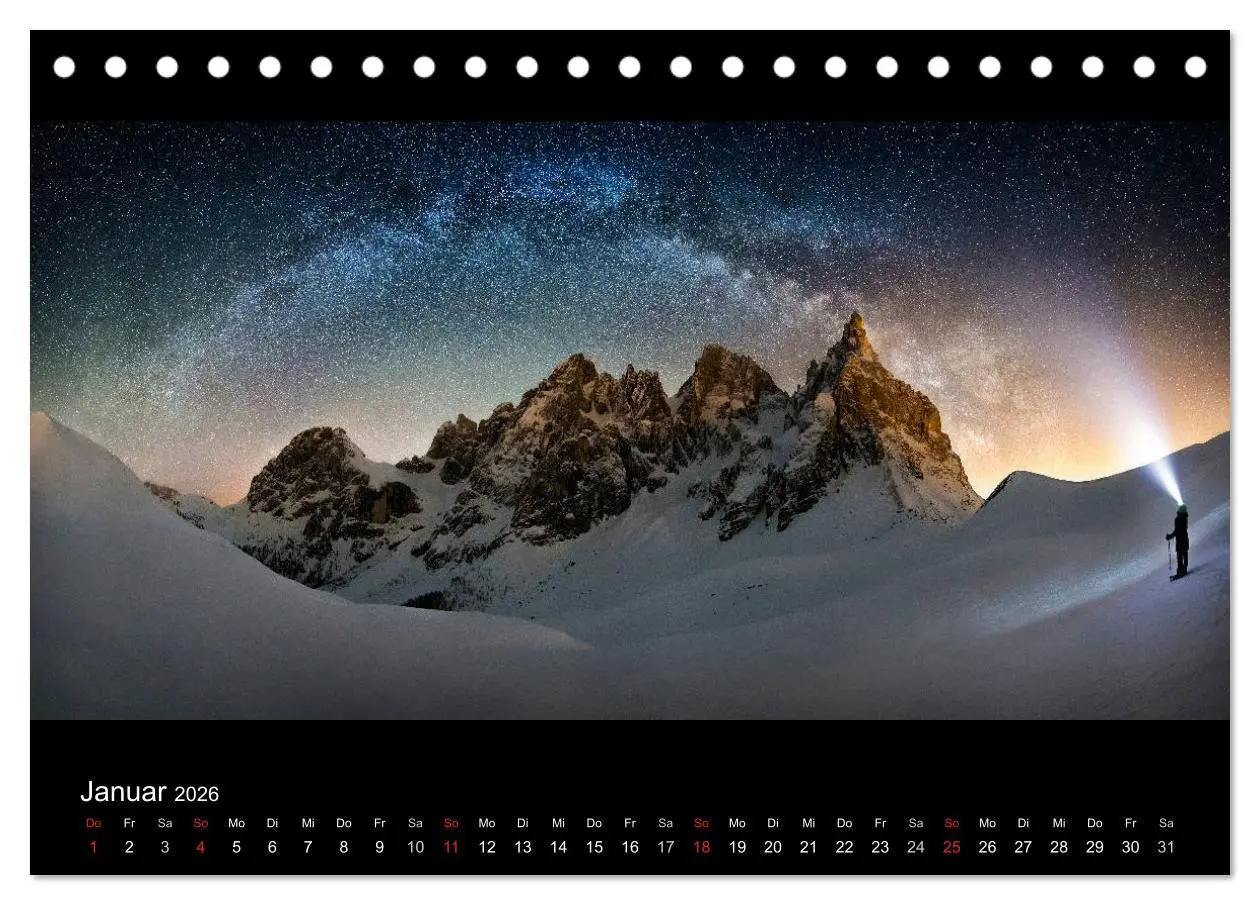 Bild: 9783516024524 | Sternensucher - Landschaft unter Sternen (Tischkalender 2026 DIN A5...