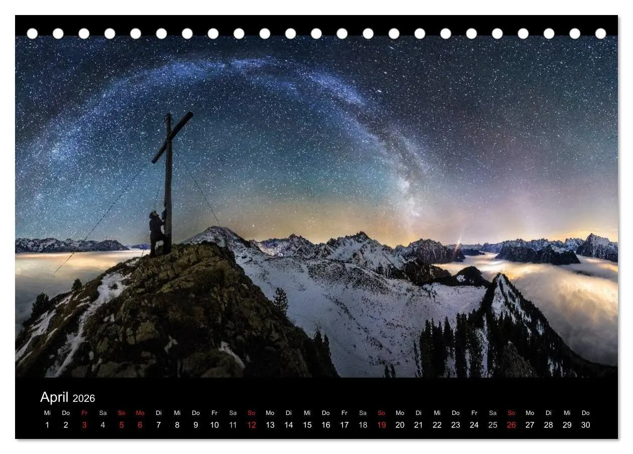 Bild: 9783516024524 | Sternensucher - Landschaft unter Sternen (Tischkalender 2026 DIN A5...