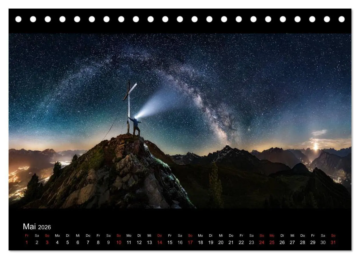 Bild: 9783516024524 | Sternensucher - Landschaft unter Sternen (Tischkalender 2026 DIN A5...