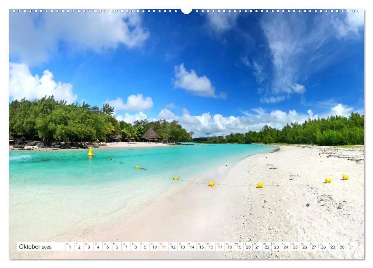 Bild: 9783516194524 | Mauritius (Wandkalender 2026 DIN A2 quer), CALVENDO Monatskalender