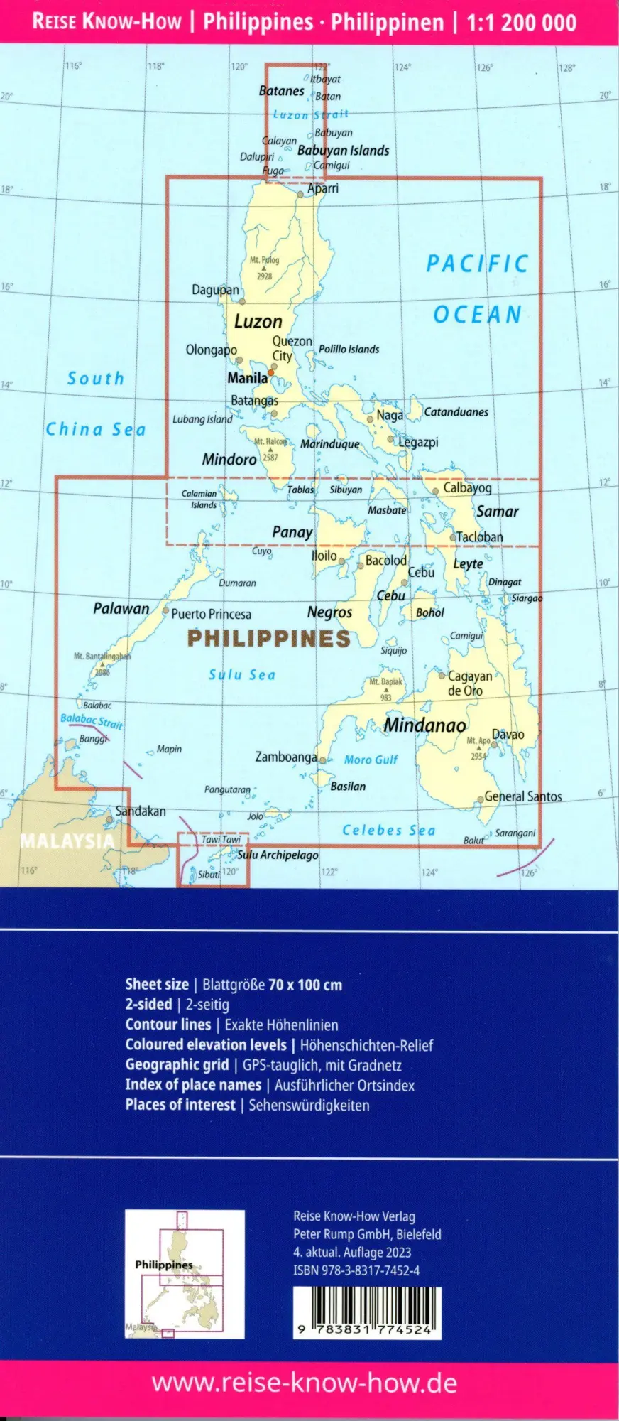 Bild: 9783831774524 | Reise Know-How Landkarte Philippinen / Philippines (1:1.200.000)