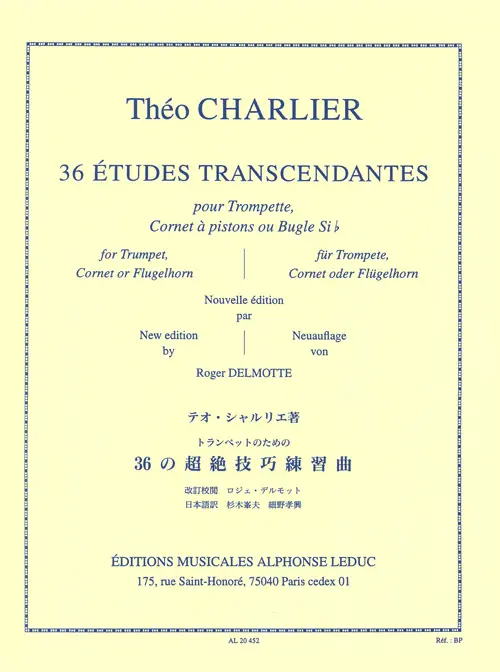 Cover: 9790046204524 | 36 Etudes Transcendantes | Theo Charlier | Buch | Alphonse Leduc