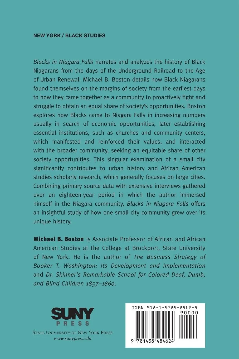 Rückseite: 9781438484624 | Blacks in Niagara Falls | Leaders and Community Development, 1850-1985