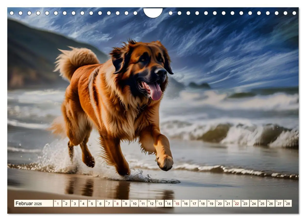 Bild: 9783457304624 | Leonberger - der zahme Löwe (Wandkalender 2026 DIN A4 quer),...
