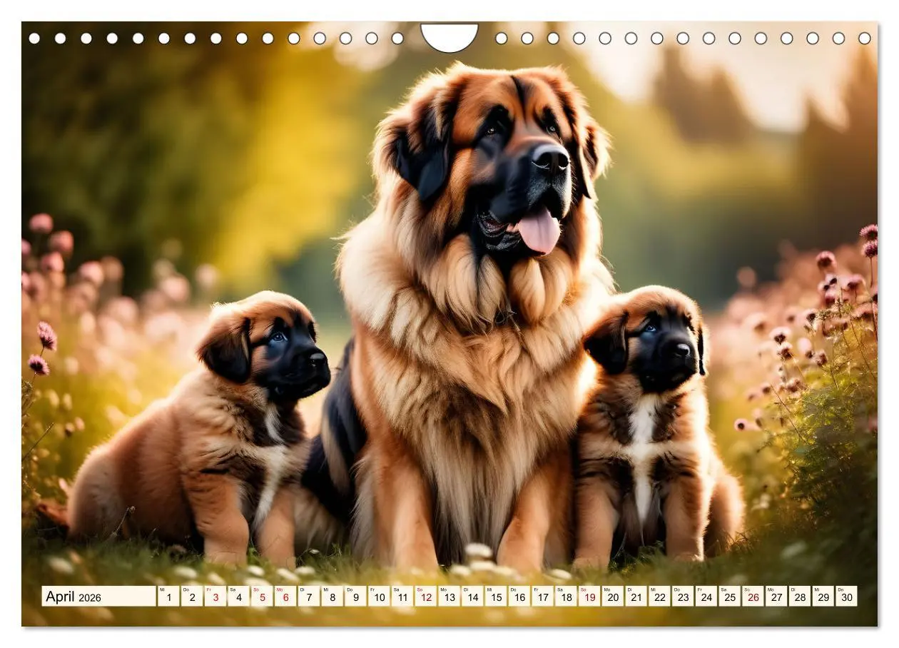 Bild: 9783457304624 | Leonberger - der zahme Löwe (Wandkalender 2026 DIN A4 quer),...