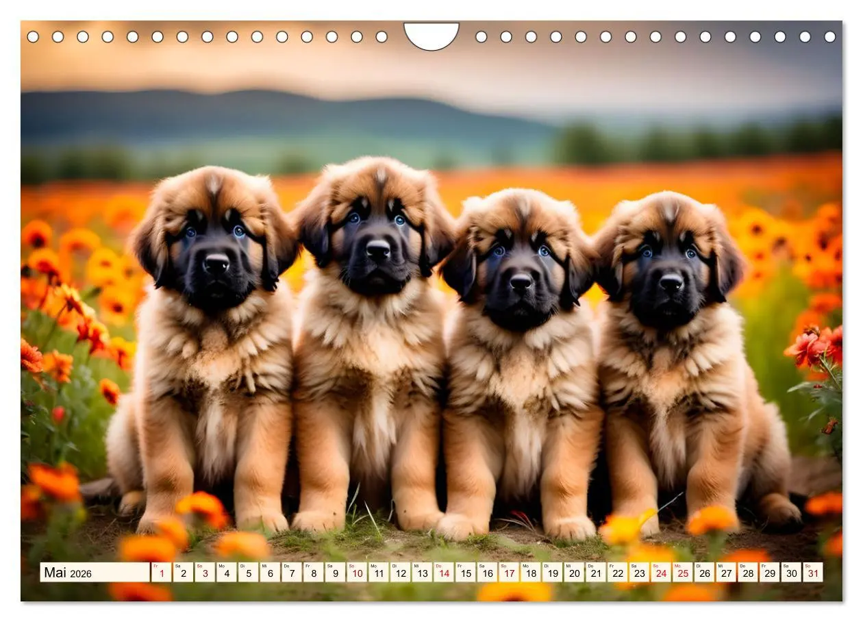 Bild: 9783457304624 | Leonberger - der zahme Löwe (Wandkalender 2026 DIN A4 quer),...