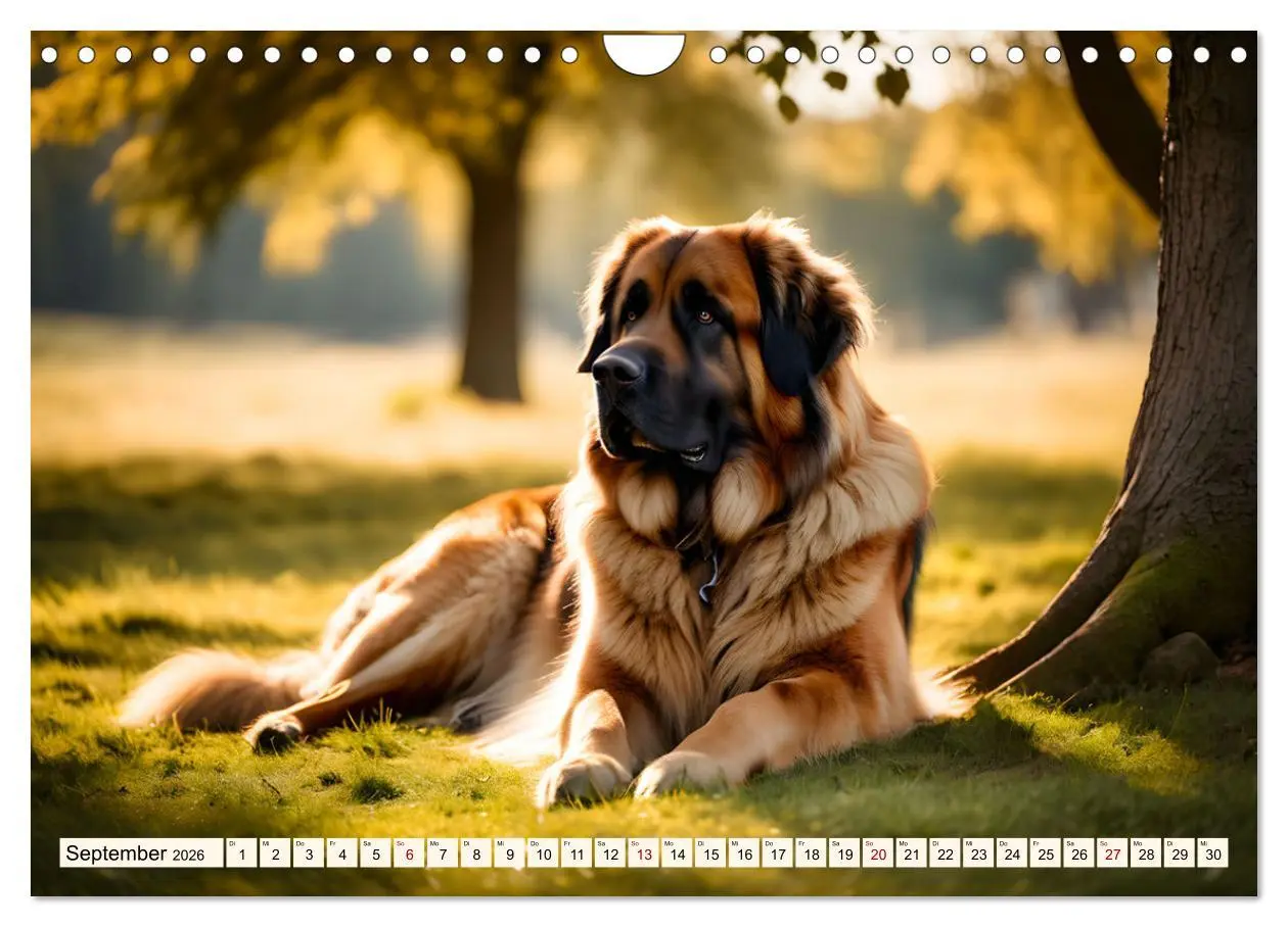 Bild: 9783457304624 | Leonberger - der zahme Löwe (Wandkalender 2026 DIN A4 quer),...