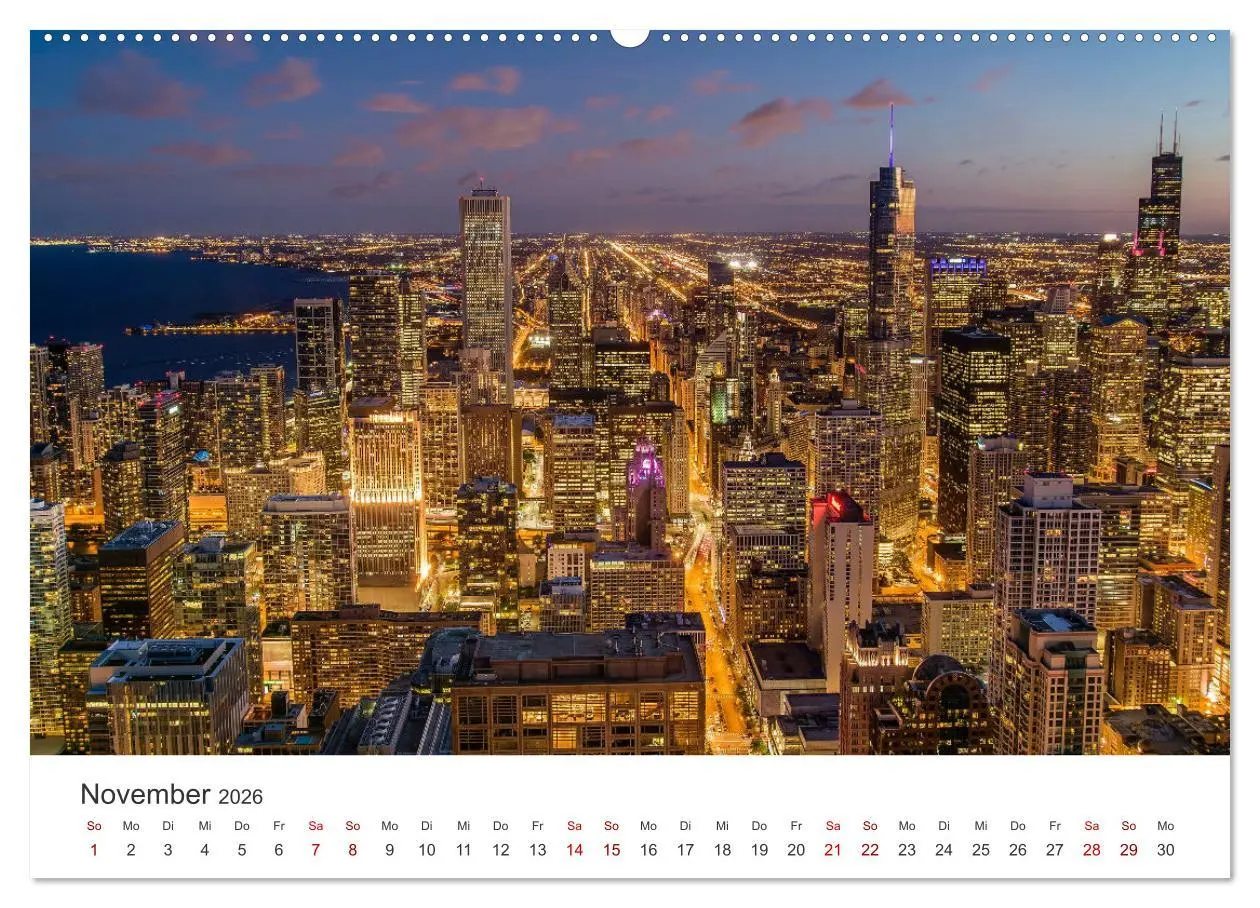 Bild: 9783457614624 | Chicago - Eine einzigartige Stadt. (Wandkalender 2026 DIN A2 quer),...