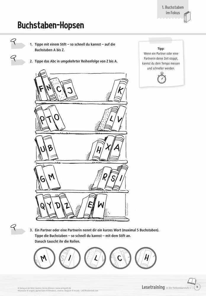 Bild: 9783834664624 | Lesetraining in der Sekundarstufe I | Corina Altmann | Taschenbuch