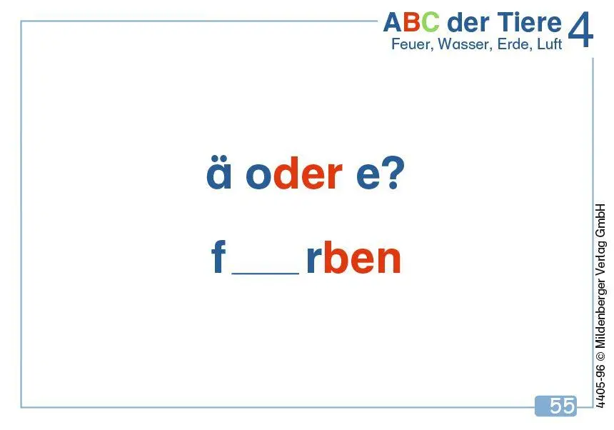 Bild: 9783619994724 | ABC der Tiere 4 - Wortkarten (Nachbezug) | Eine Wörterkartei zum Üben