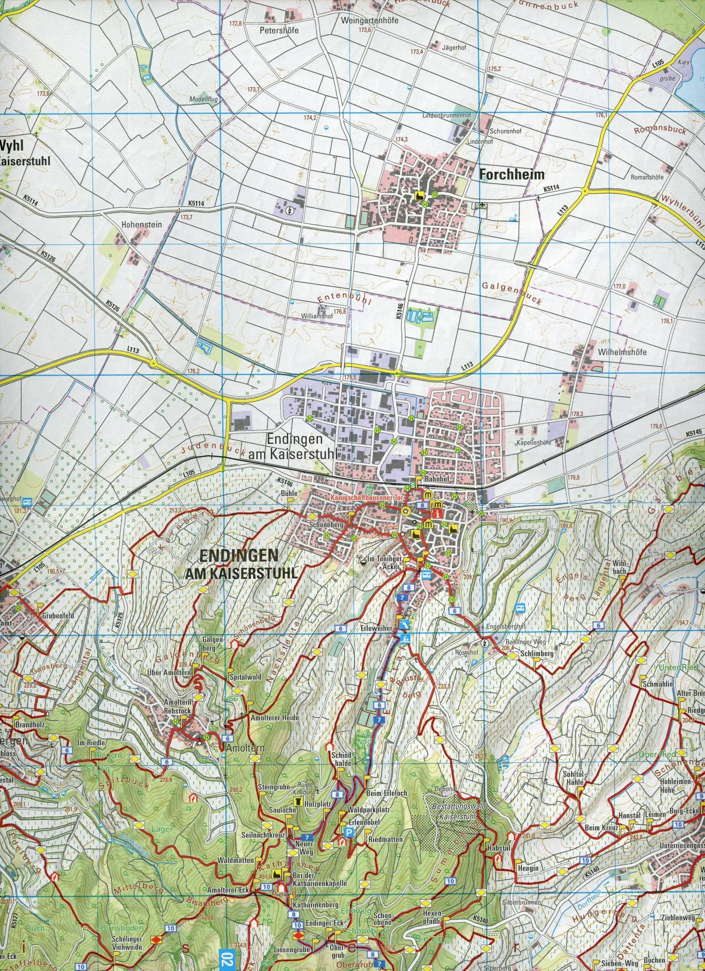 Bild: 9783863984724 | W246 Wanderkarte 1:25 000 Breisach am Rhein | Kaiserstuhl, Tuniberg