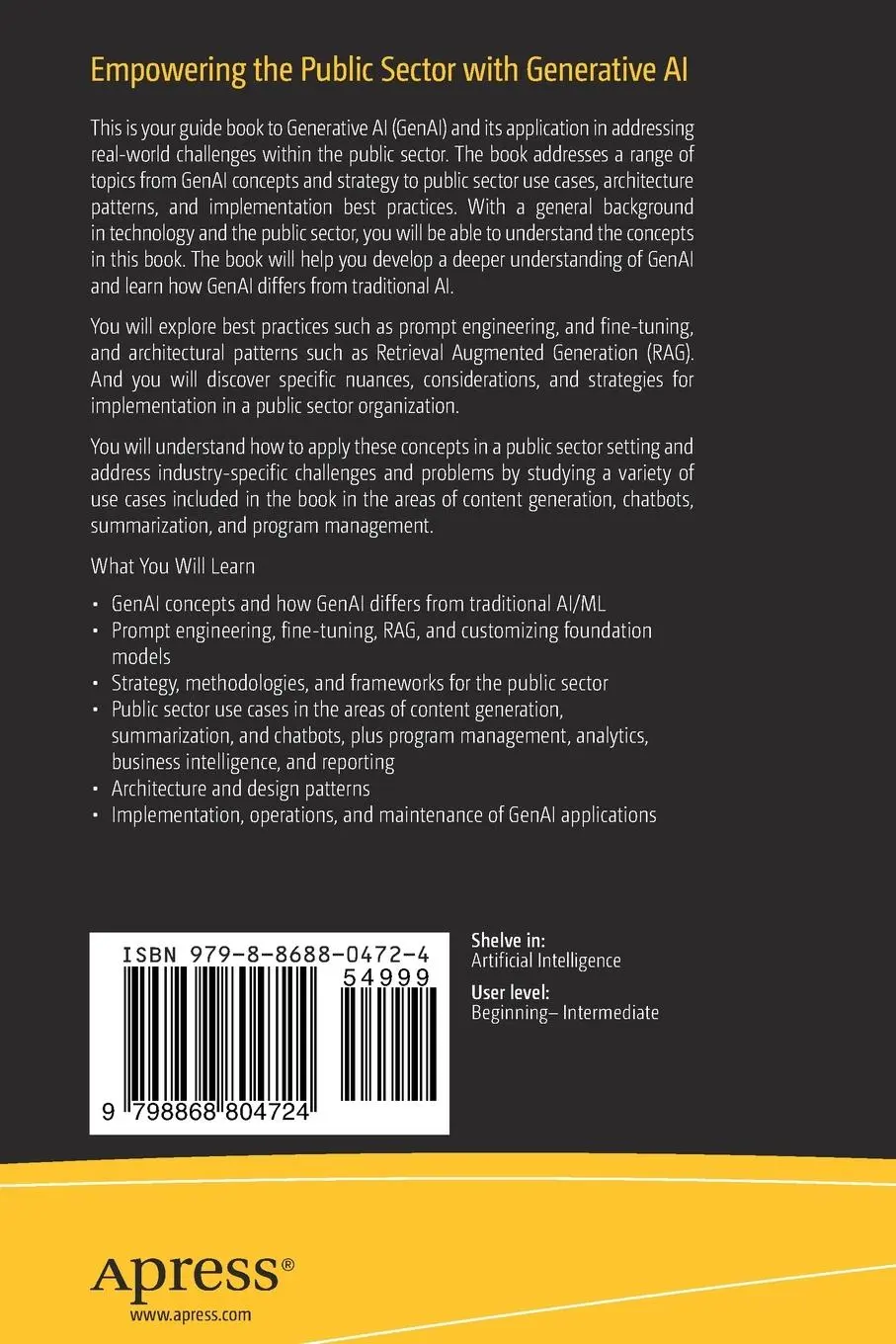 Rückseite: 9798868804724 | Empowering the Public Sector with Generative AI | Pulapaka (u. a.)