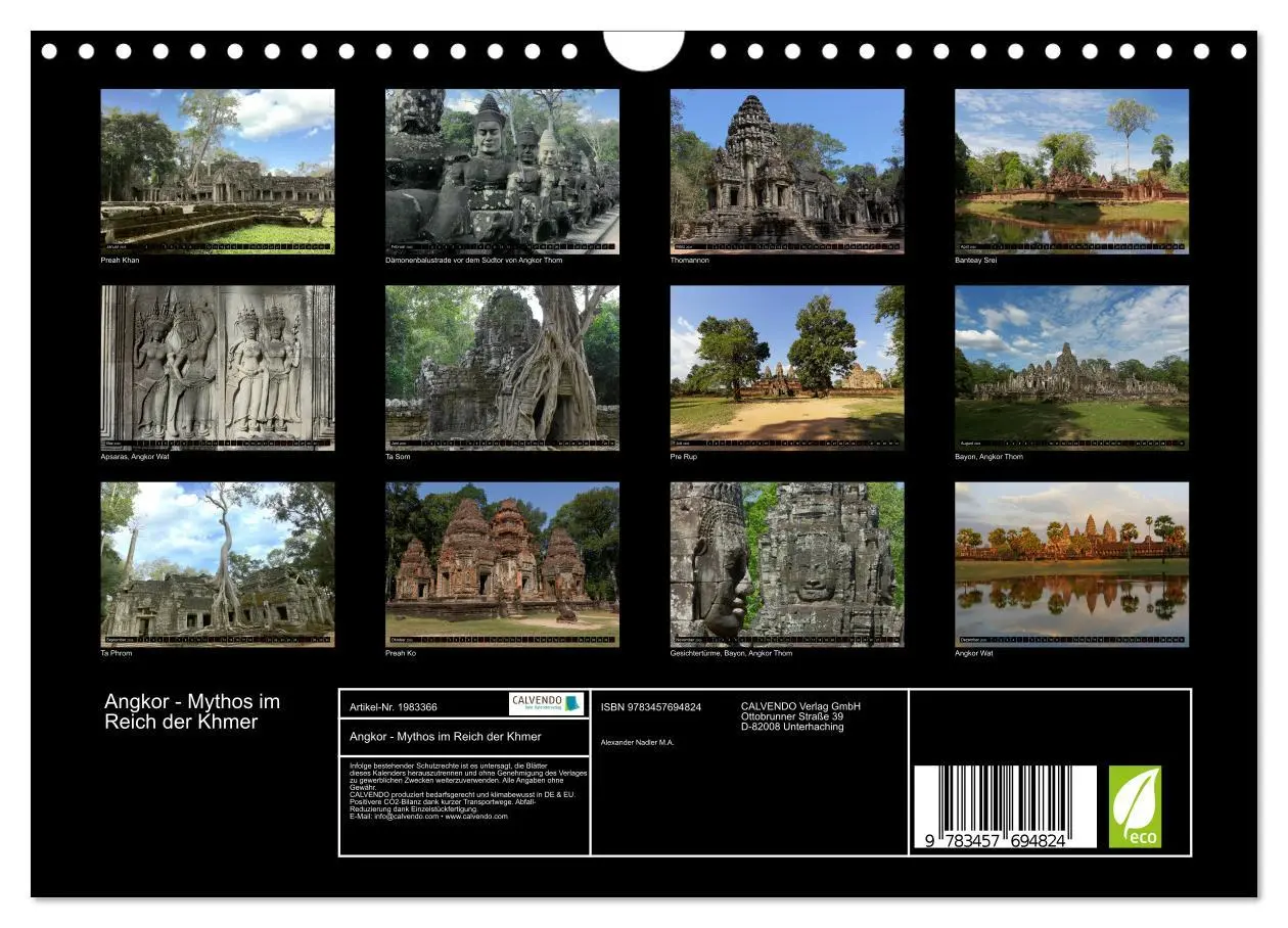 Bild: 9783457694824 | Angkor - Mythos im Reich der Khmer (Wandkalender 2026 DIN A4 quer),...
