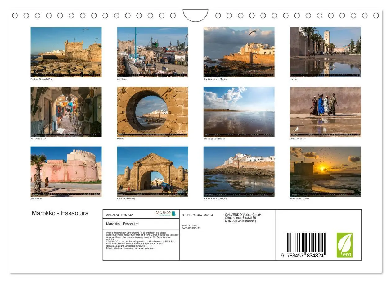 Bild: 9783457834824 | Marokko - Essaouira (Wandkalender 2026 DIN A4 quer), CALVENDO...