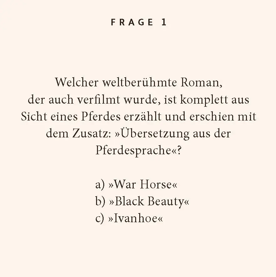Bild: 9783899784824 | Pferde-Quiz | 100 Fragen und Antworten | Catrin Prange (u. a.) | Buch