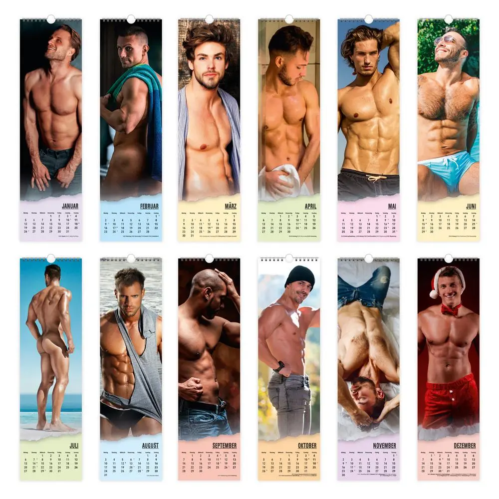 Bild: 9783988024824 | Trötsch Erotikkalender XL-Streifenkalender Men 2026 | Wandkalender