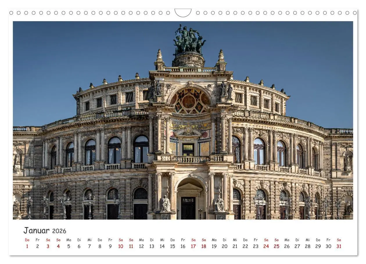 Bild: 9783457514924 | Dresdens barocke Altstadt (Wandkalender 2026 DIN A3 quer), CALVENDO...