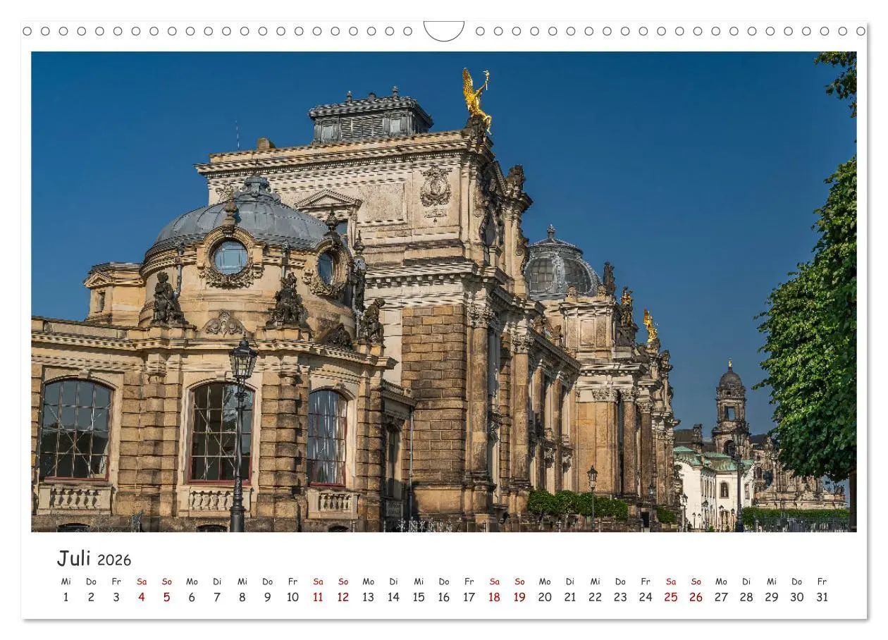 Bild: 9783457514924 | Dresdens barocke Altstadt (Wandkalender 2026 DIN A3 quer), CALVENDO...