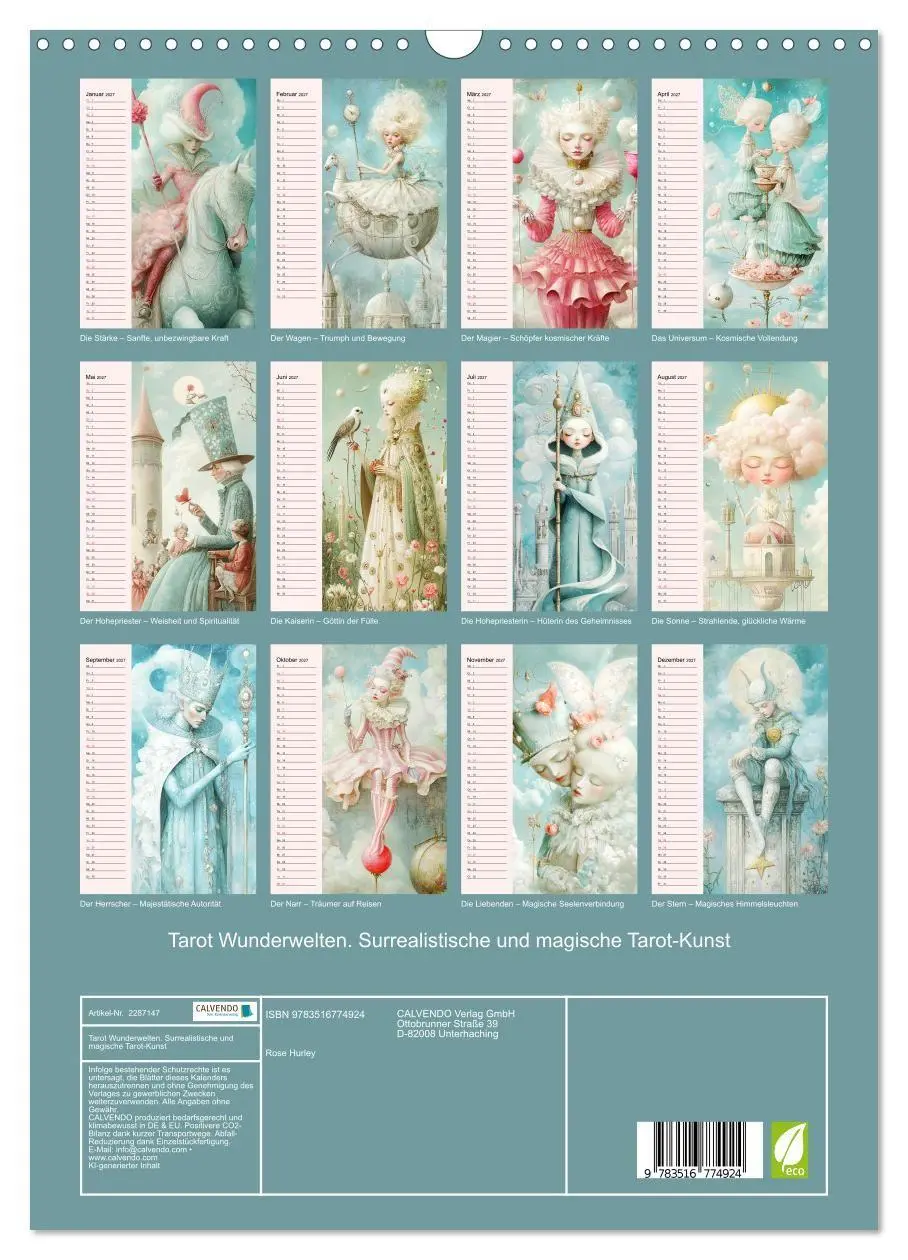 Bild: 9783516774924 | Tarot Wunderwelten. Surrealistische und magische Tarot-Kunst...