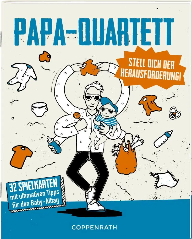 Bild: 4050003725024 | Schachtelspiel - Papa-Quartett | Stell dich der Herausforderung!