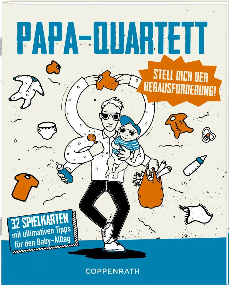 Bild: 4050003725024 | Schachtelspiel - Papa-Quartett | Stell dich der Herausforderung!