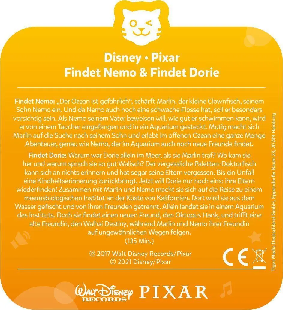Bild: 4260535485024 | tigercard - Disney - Findet Nemo / Findet Dorie | Deutsch | 2021