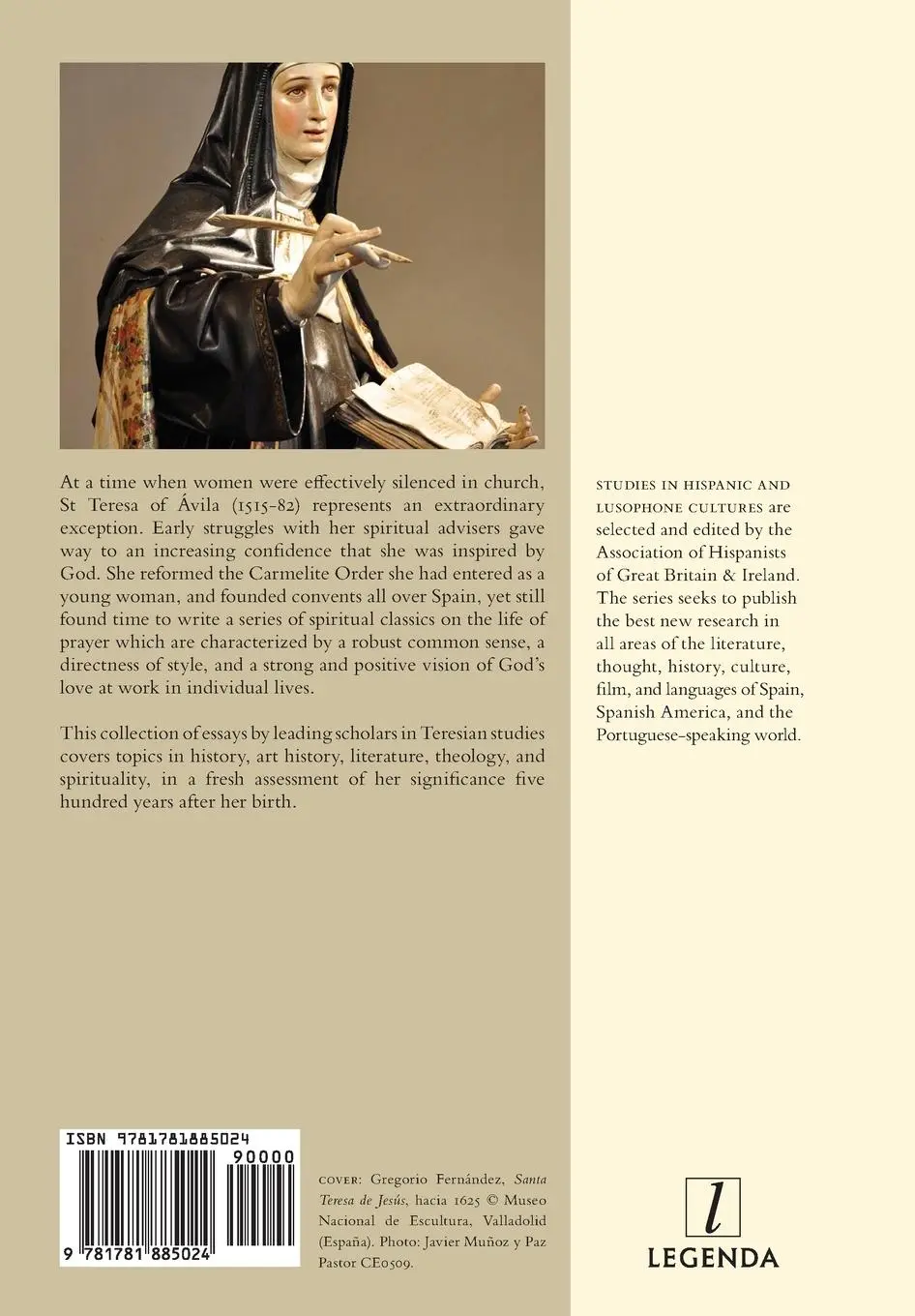 Rückseite: 9781781885024 | St Teresa of Ávila | Her Writings and Life | Terence O'Reilly (u. a.)