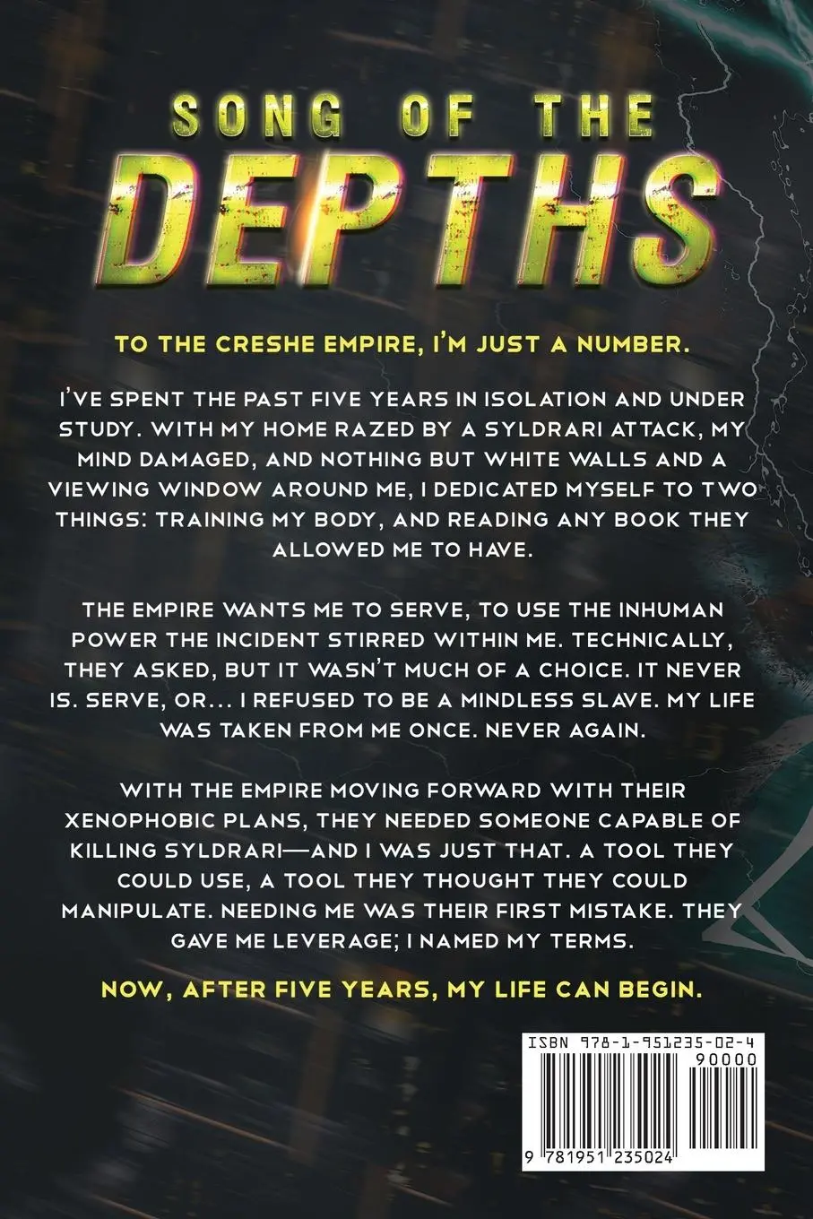 Rückseite: 9781951235024 | Song of the Depths | A Sci-Fantasy Cyberpunk Thriller | Price | Buch