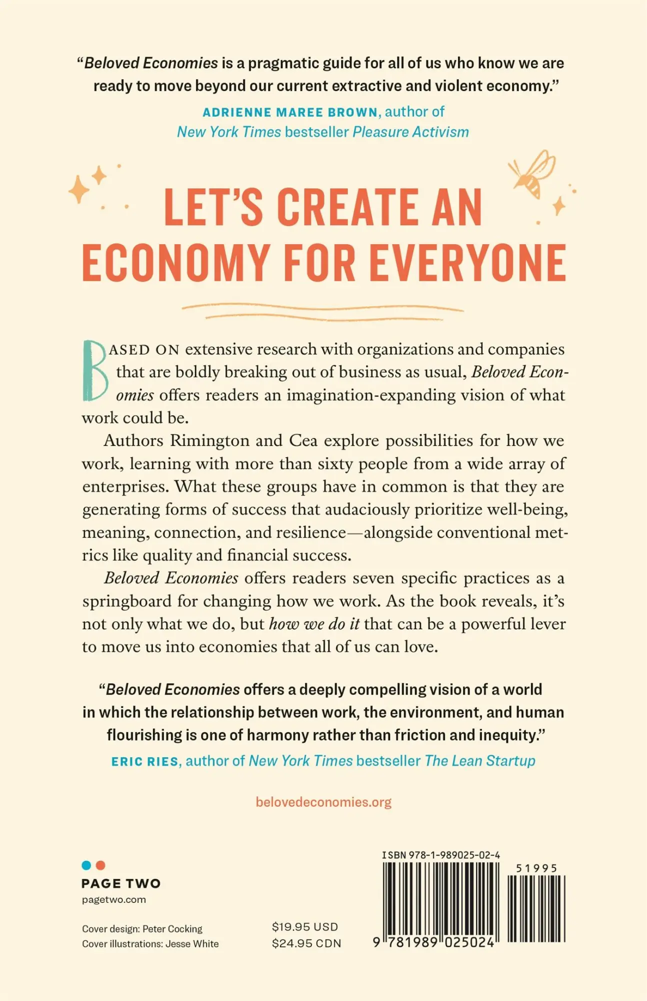 Rückseite: 9781989025024 | Beloved Economies | Transforming How We Work | Jess Rimington (u. a.)
