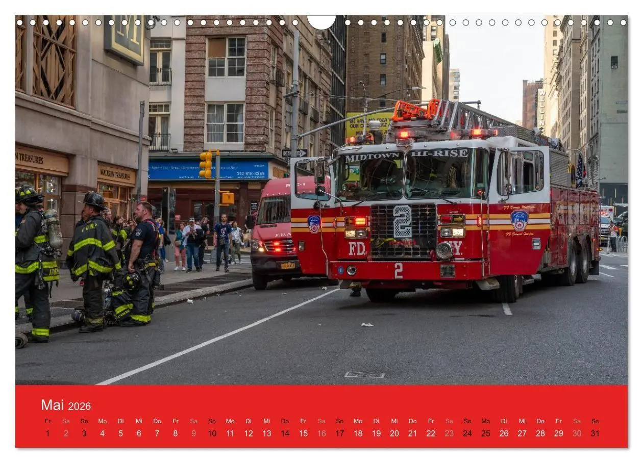 Bild: 9783516735024 | Feuerwehr New York - Heart of the City (Wandkalender 2026 DIN A3...