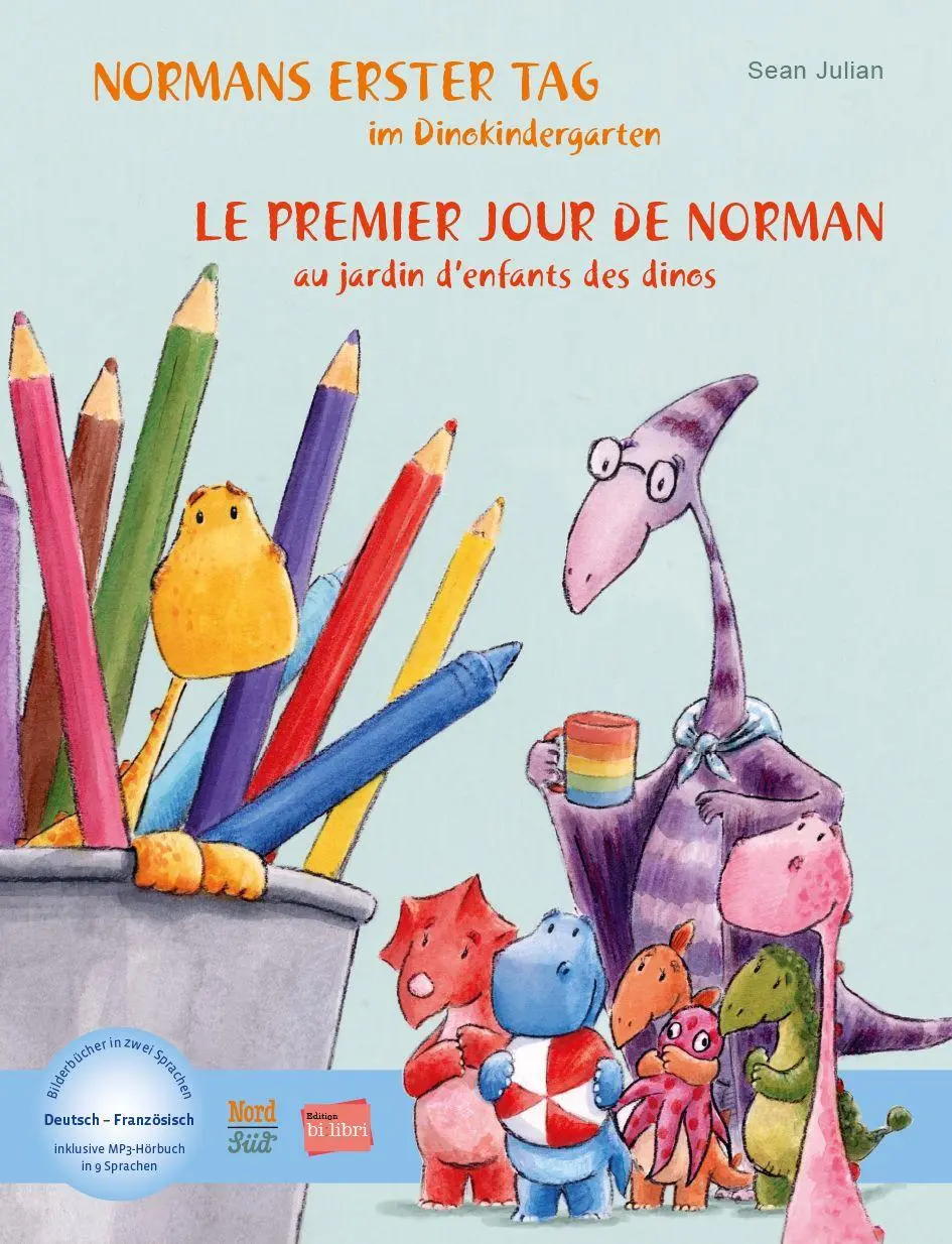 Cover: 9783695005024 | Normans erster Tag im Dinokindergarten (Deutsch-Französisch) | Julian